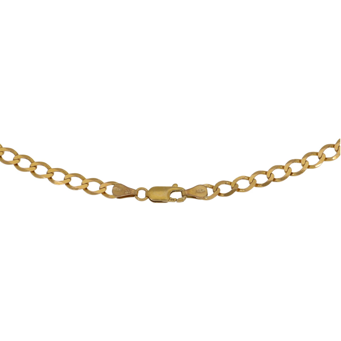 9ct Gold Curb Chain 22"