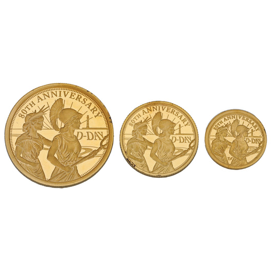 22ct Gold The 80th Anniversary Of The D-Day Landings Sovereign Coin Set 2024