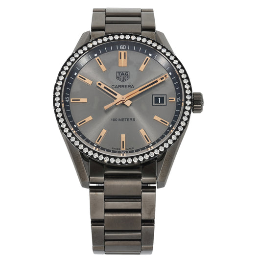 Tag Heuer Carrera 39mm WAR1115 DLC Stainless Steel Watch