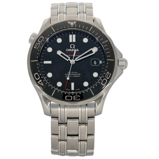 Omega Seamaster 212.30.41.20.01.003, black dial and bezel with 41mm stainless steel case and 17.5cm bracelet