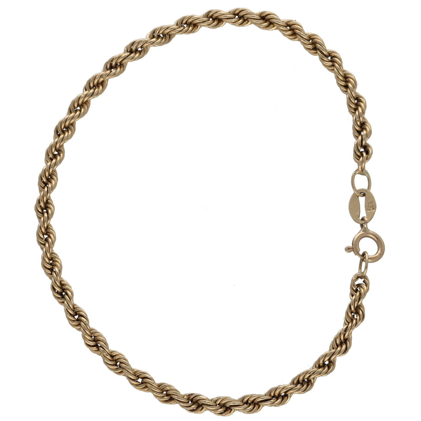 9ct Gold Rope Bracelet