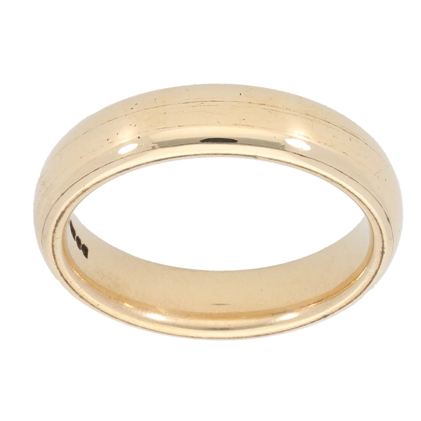 9ct Gold Plain Wedding Ring Size O