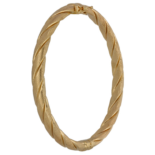 9ct Gold Hinged/Clasp Bangle