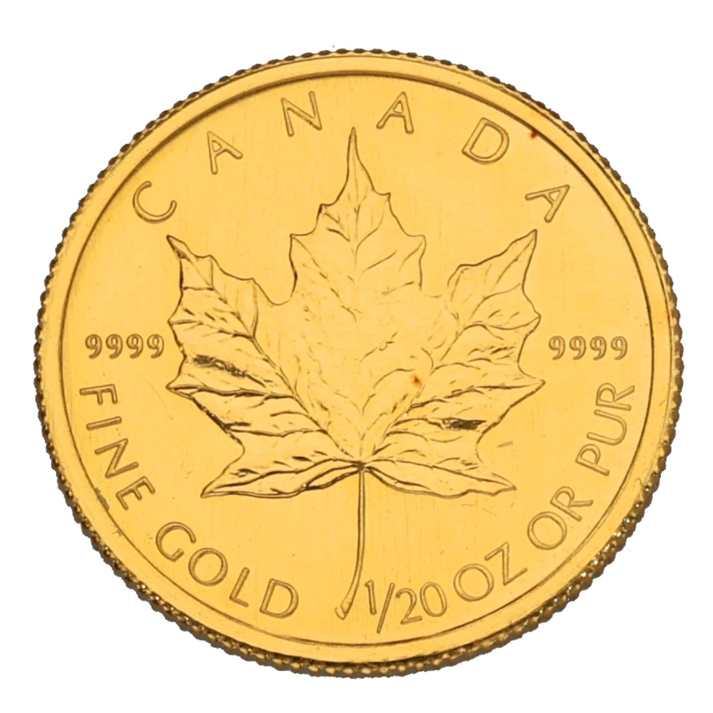 24ct Gold Canada Maple 1/20 OZ Coin 2006
