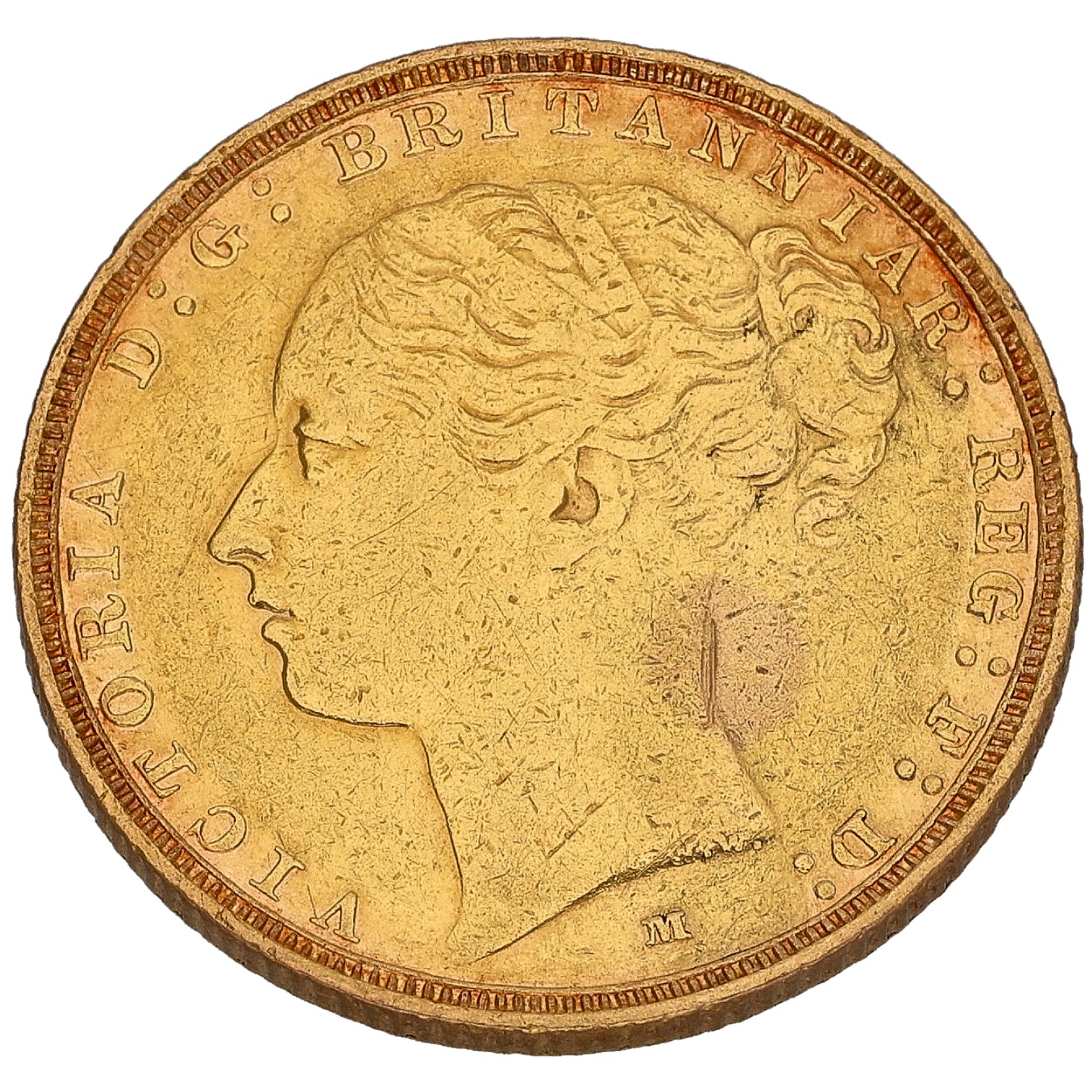 22ct Gold Queen Victoria Full Sovereign Coin 1886
