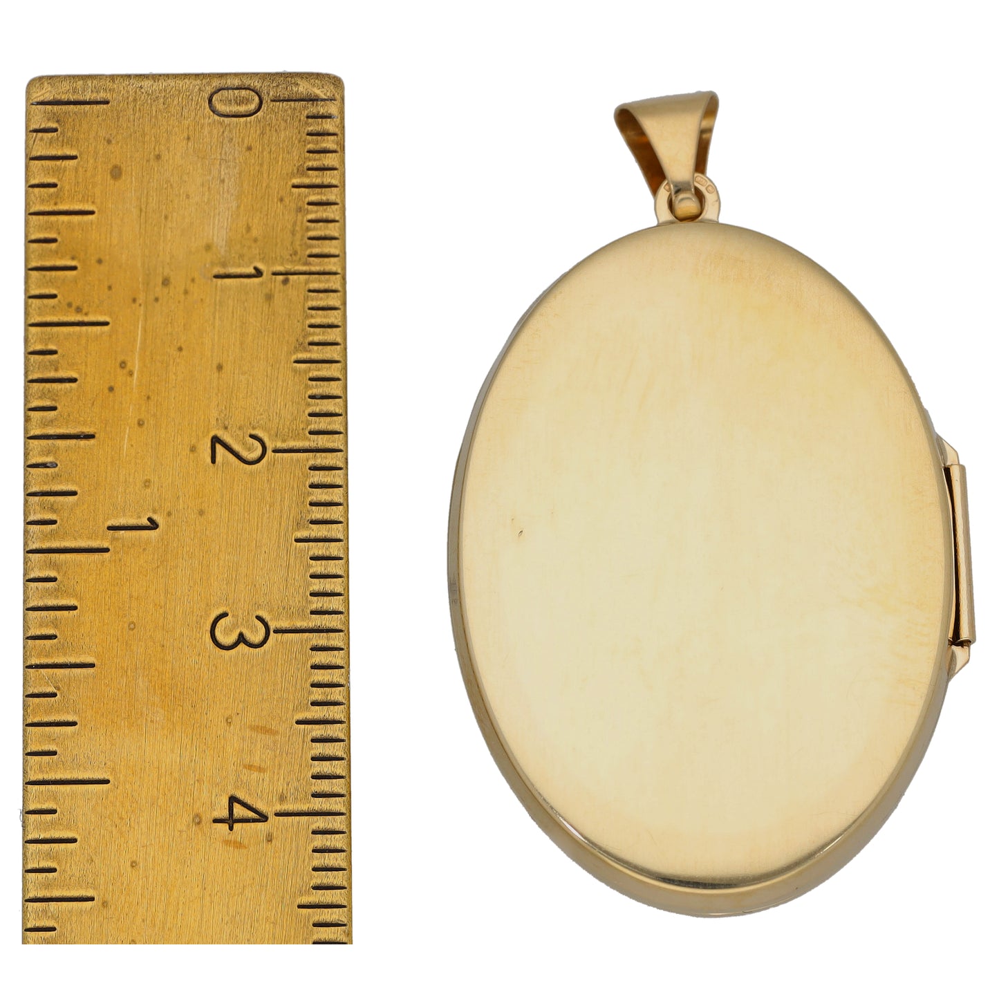 9ct Gold Patterned Locket Pendant