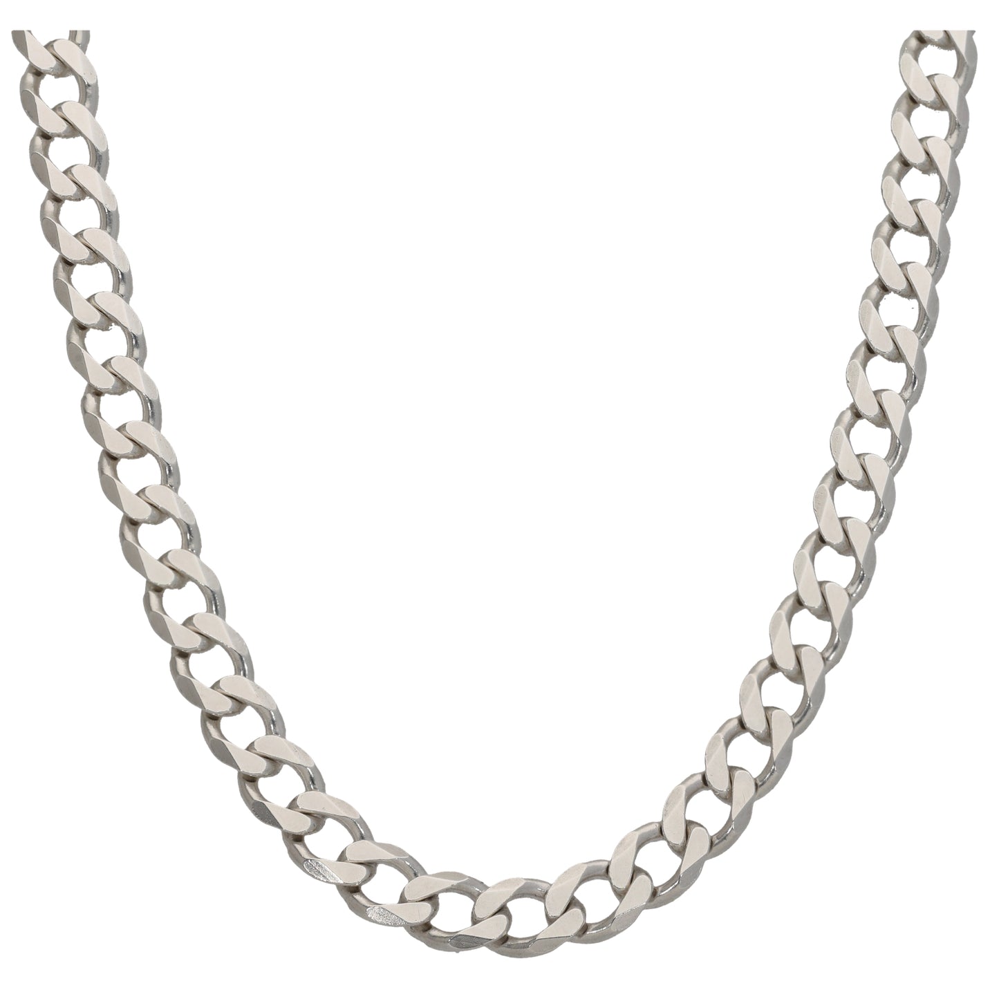 Silver Sterling Curb Chain 22"