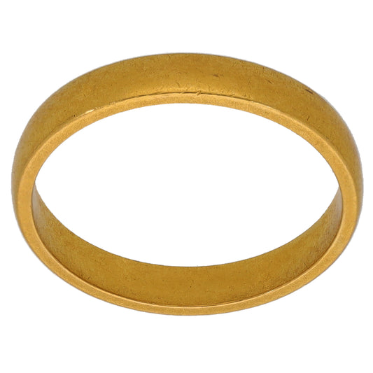 22ct Gold Plain Wedding Ring Size K