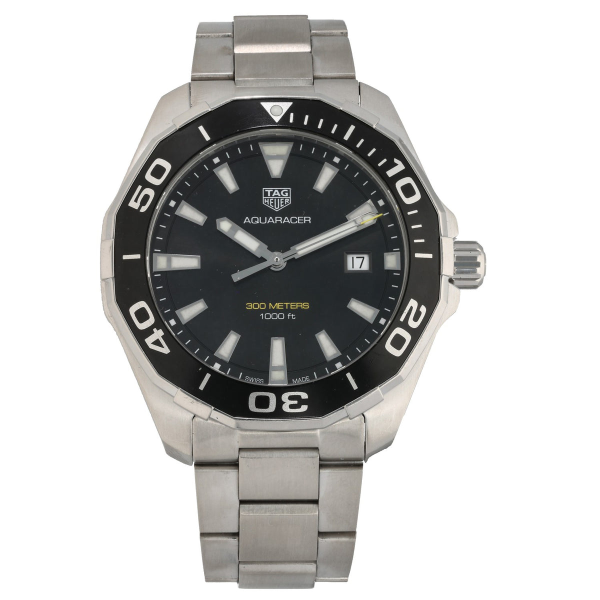 Tag Heuer Aquaracer WAY101A 43mm Stainless Steel Watch