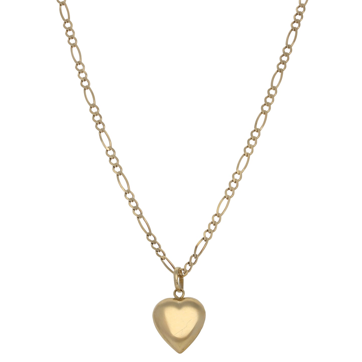 9ct Gold Heart Pendant With Chain