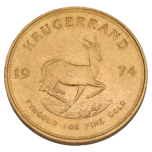 22ct Gold 1 OZ Krugerrand Coin 1974