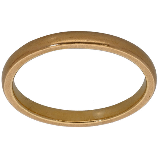 22ct Gold Plain Wedding Ring Size K