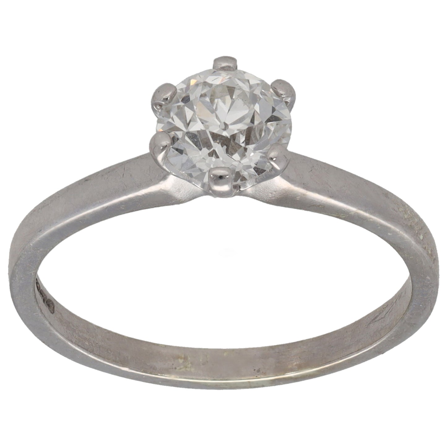 9ct Gold 0.85ct Diamond Solitaire Ring Size Q