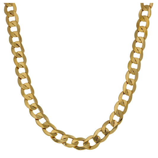 New 9ct Gold Curb Chain 24"