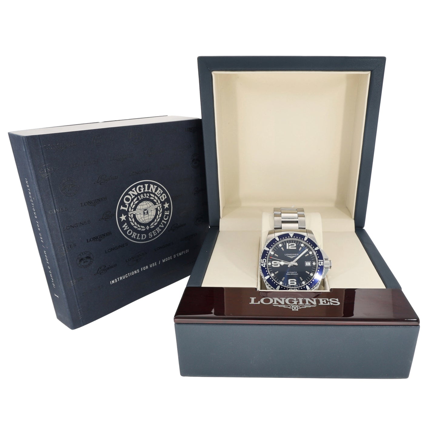 Longines Hydro Conquest L3.742.4.96.6 41mm Stainless Steel Watch