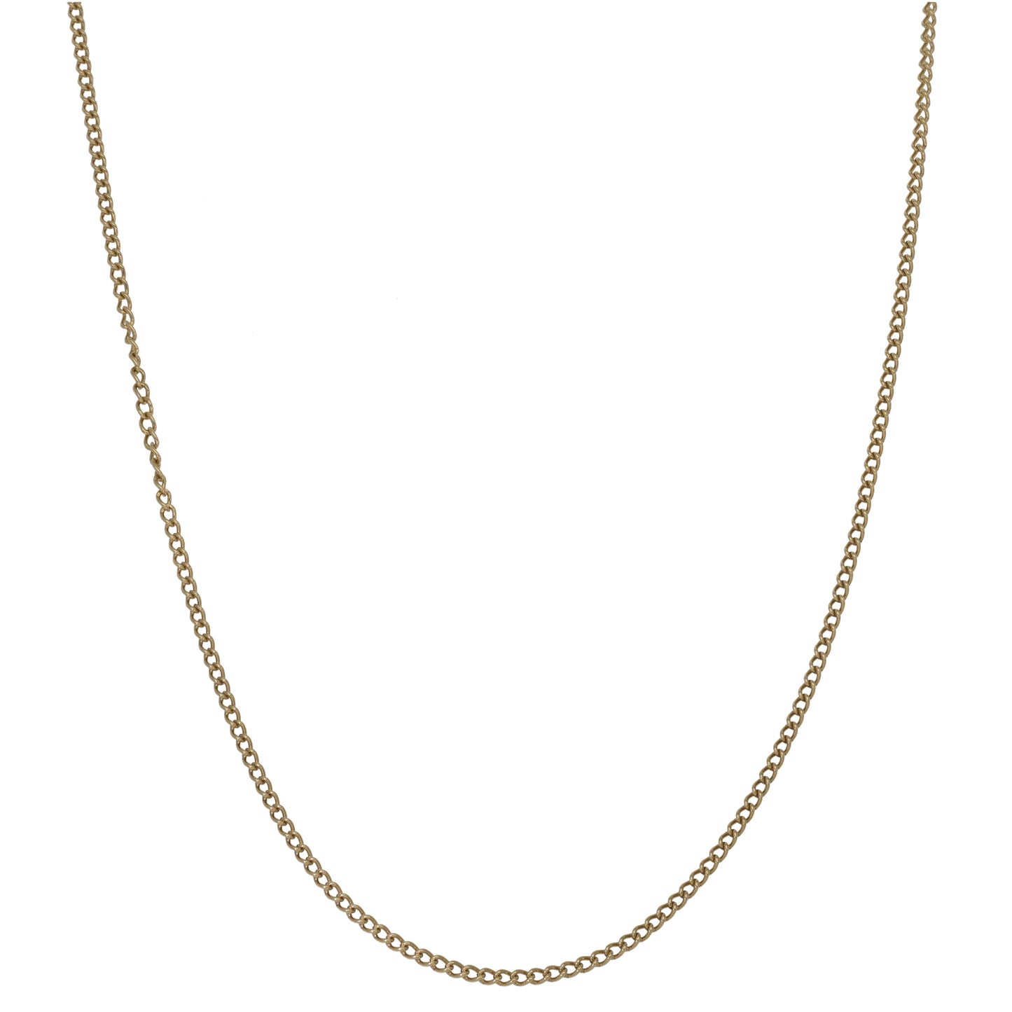 9ct Gold Curb Chain 19"