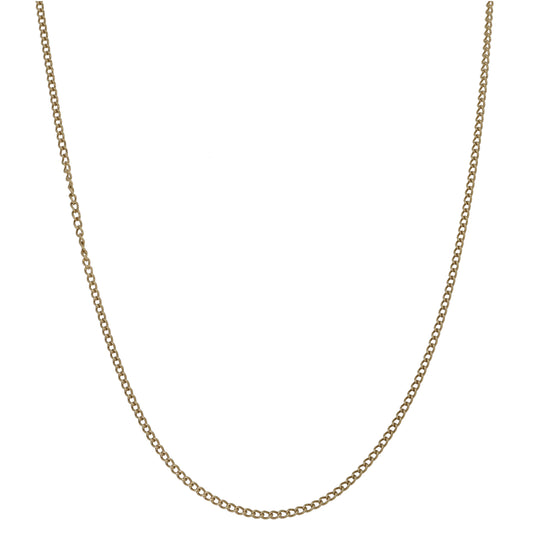 9ct Gold Curb Chain 19"
