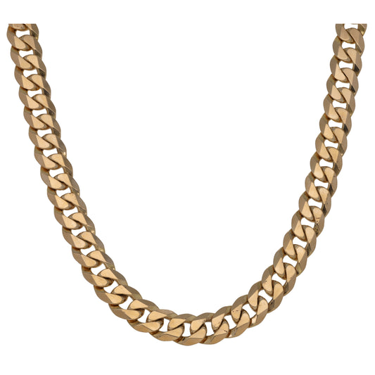 9ct Gold Curb Chain 16"