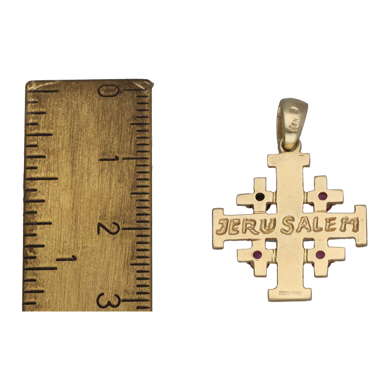 Diamond jerusalem cross pendant deals