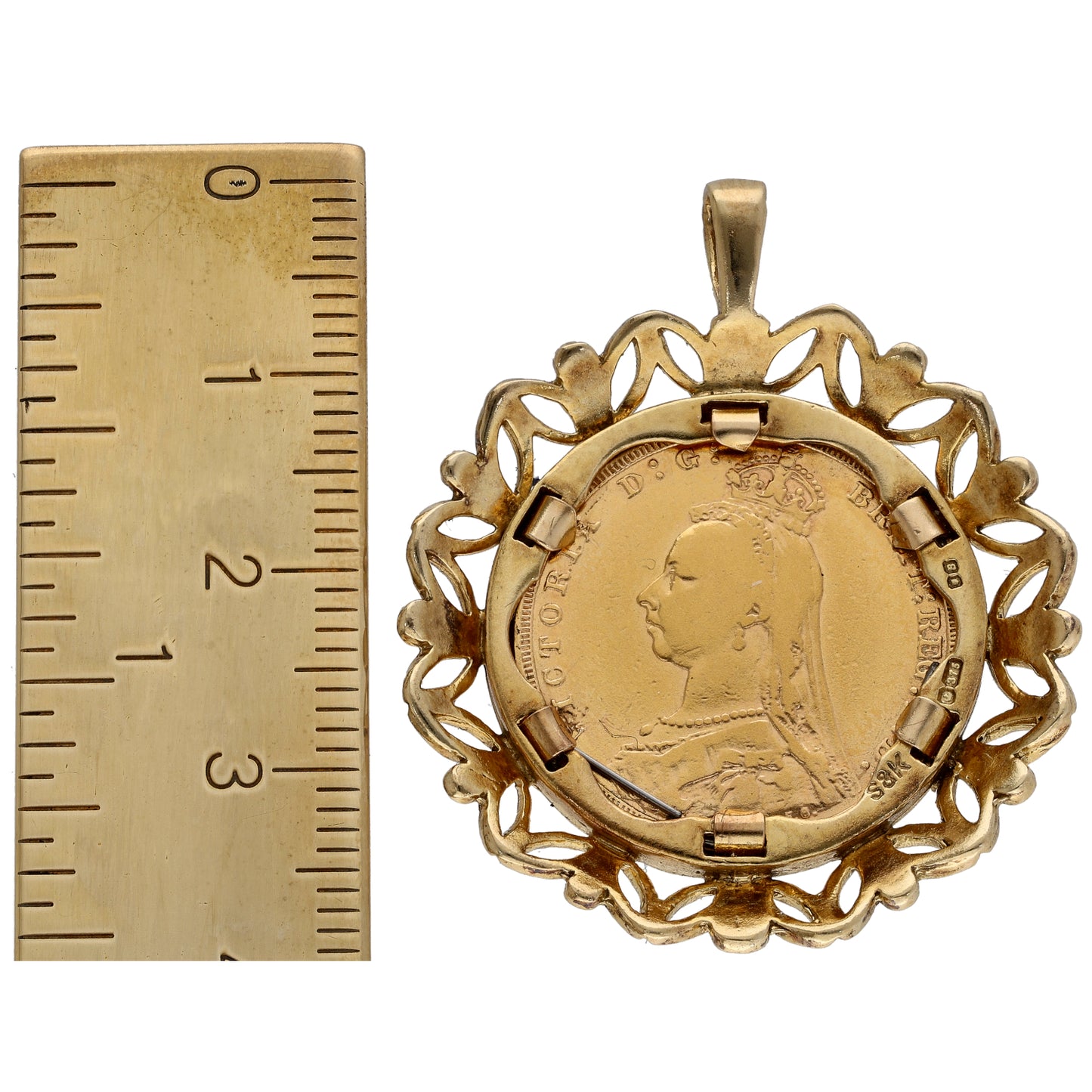 9ct Gold Full Sovereign Coin Pendant
