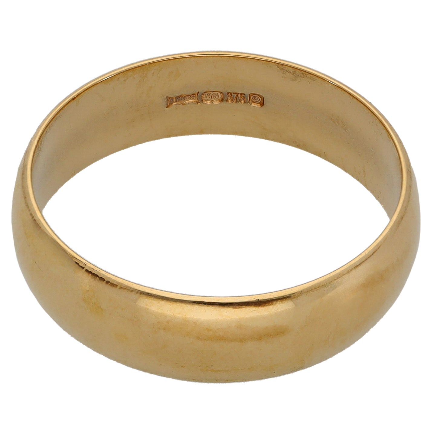 9ct Gold Plain Wedding Ring Size U