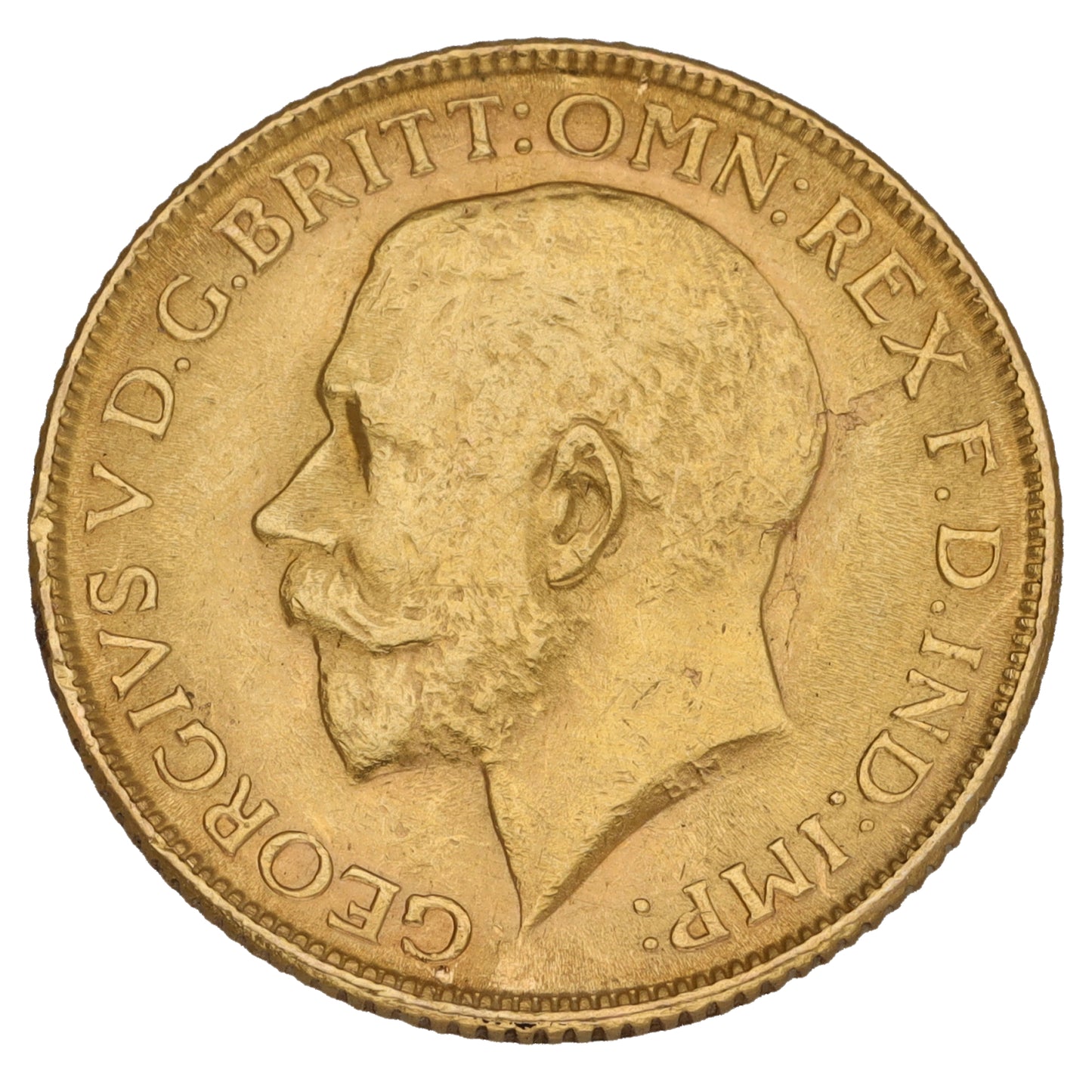 22ct Gold King George V Full Sovereign Coin 1918