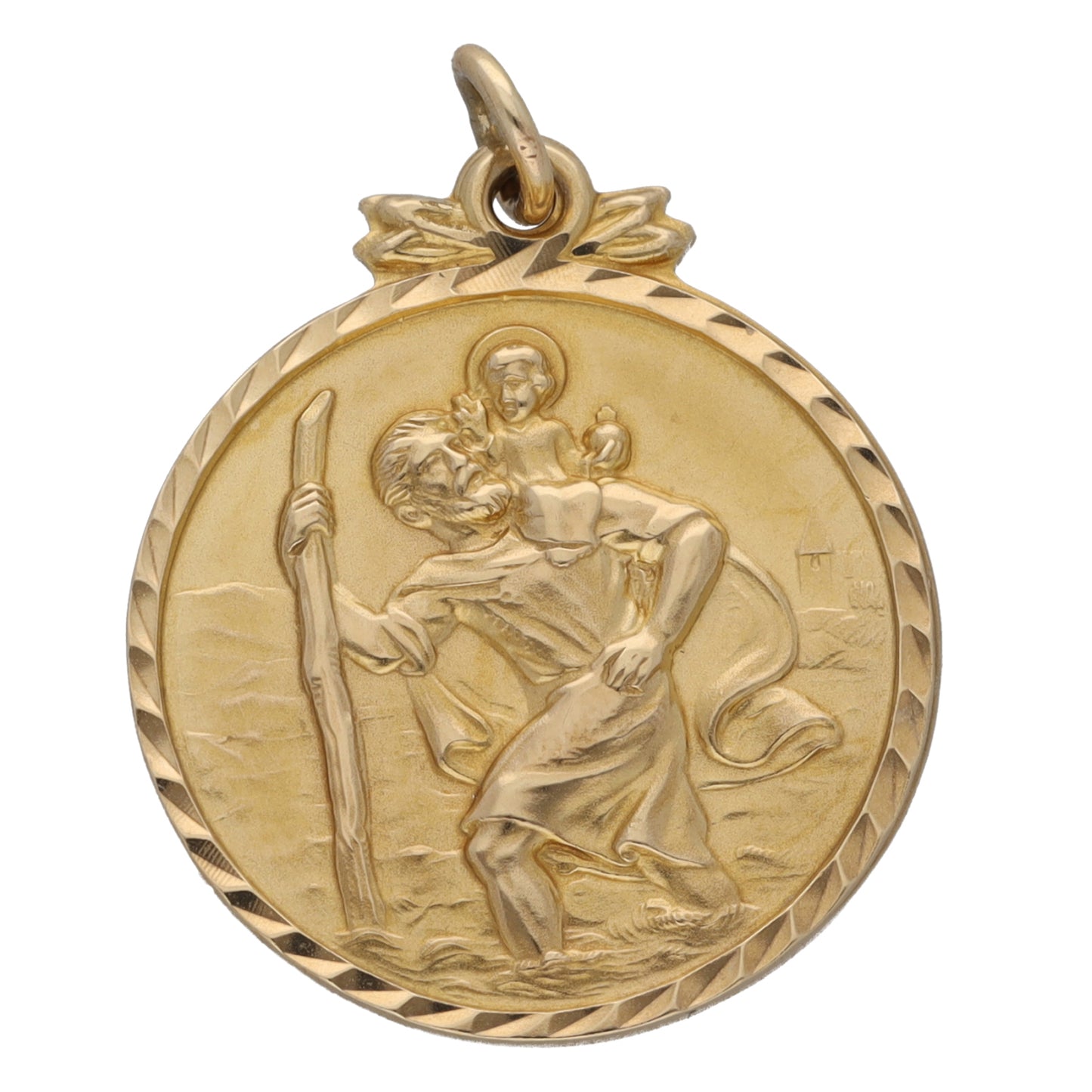 9ct Gold St Christopher Pendant