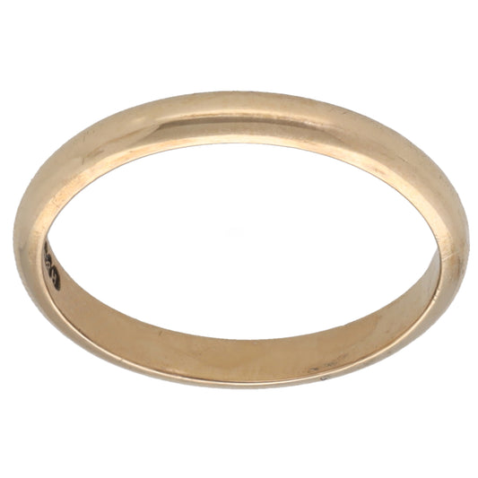 9ct Gold Plain Wedding Ring Size Q