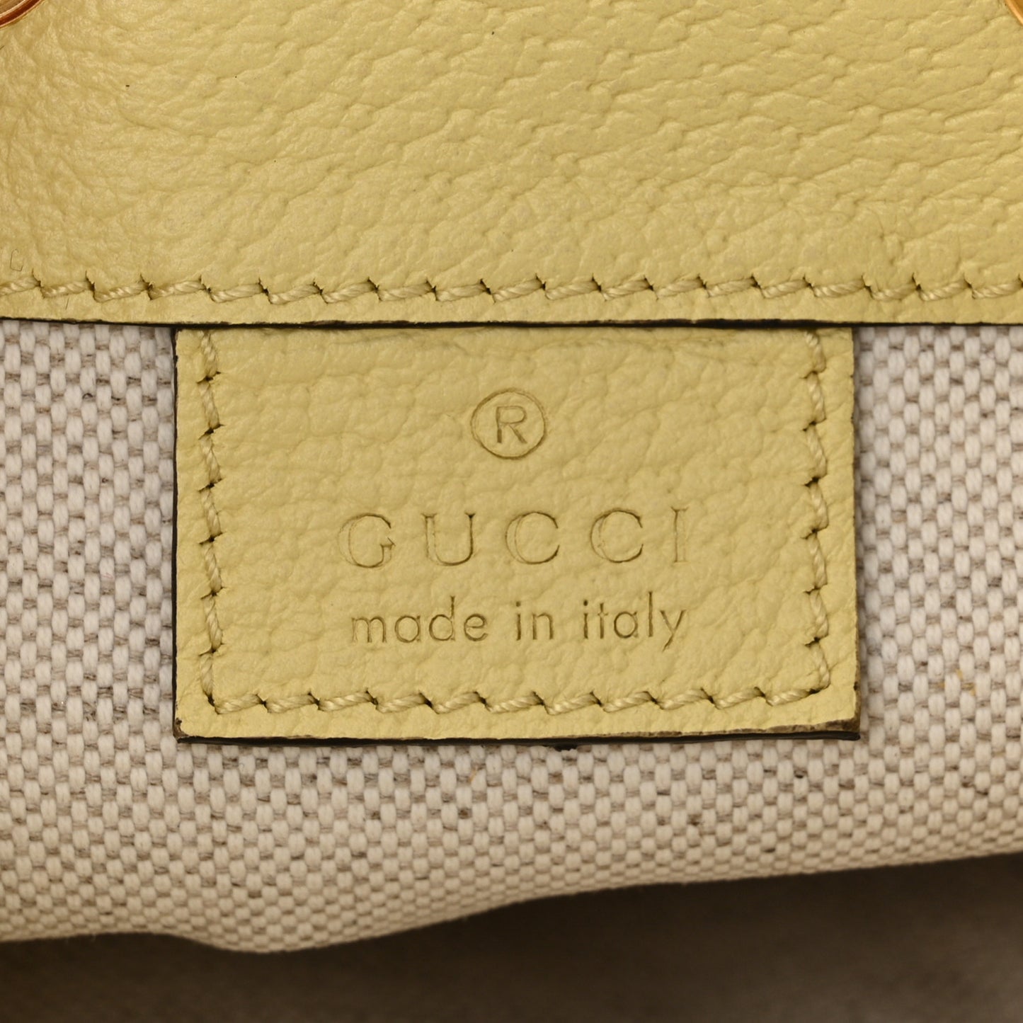 Gucci GG Monogram Ophidia Canvas and Leather Bucket Bag - Yellow