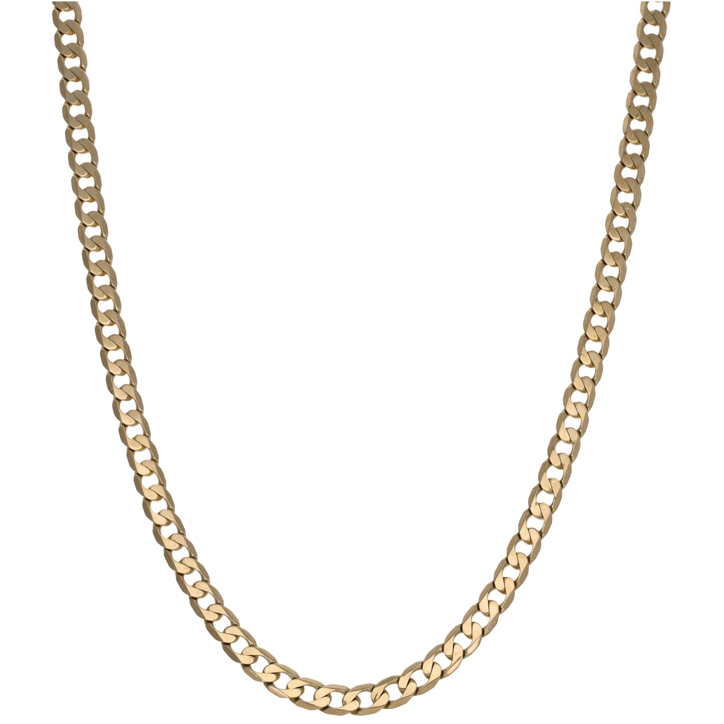 9ct Gold Curb Chain 20"