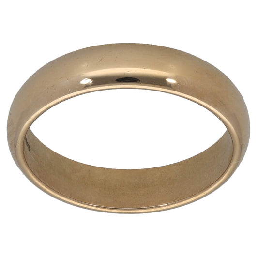 9ct Gold Plain Wedding Ring Size K