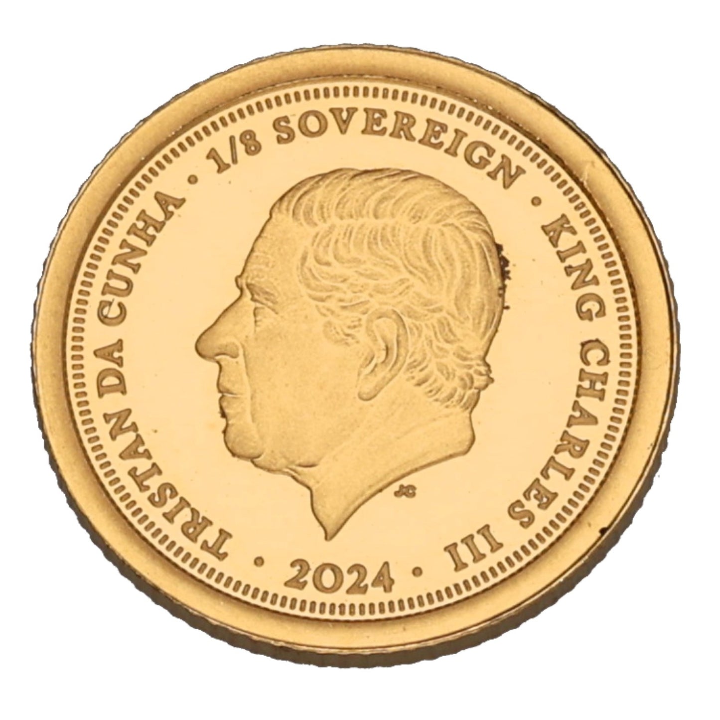 22ct Gold King Charles III Eighth Sovereign Coin 2024