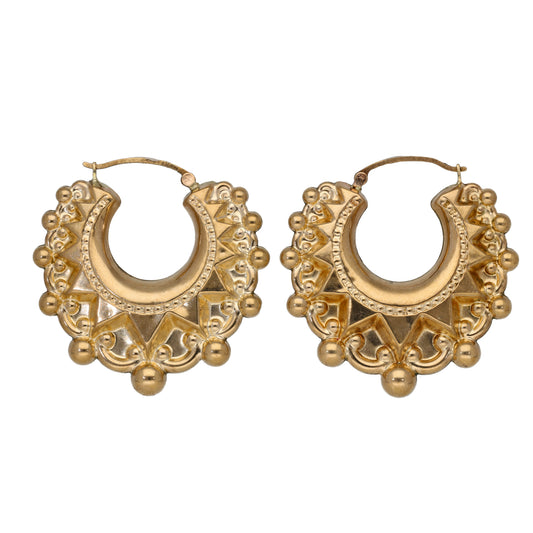 9ct Gold Creole Earrings