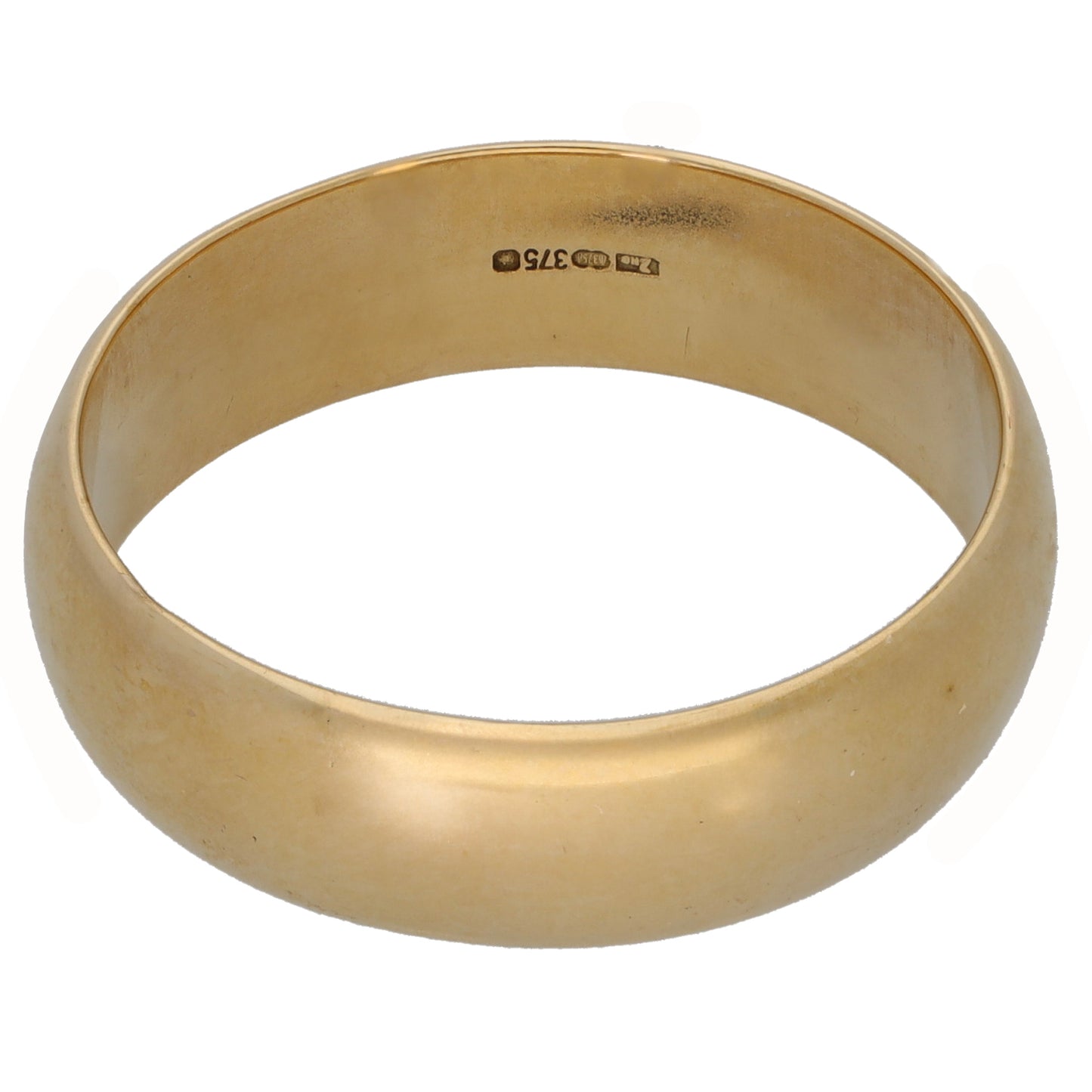 9ct Gold Plain Wedding Ring Size V