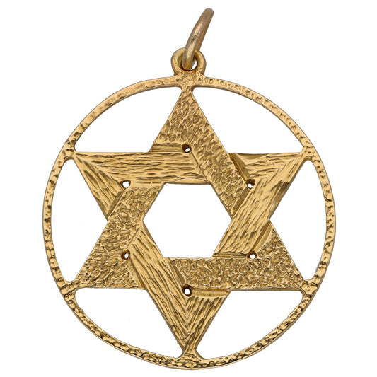 9ct Gold Star of David Pendant