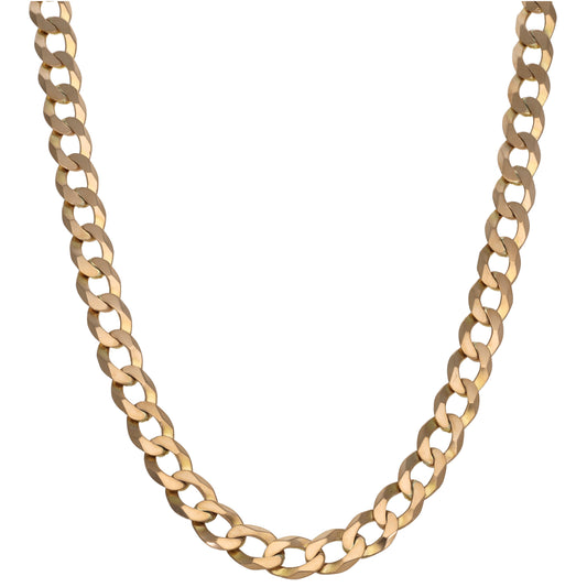 9ct Gold Curb Chain 26"