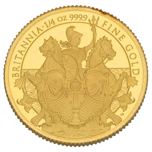 24ct Gold King Charles III 1/4 OZ Britannia Coin 2023