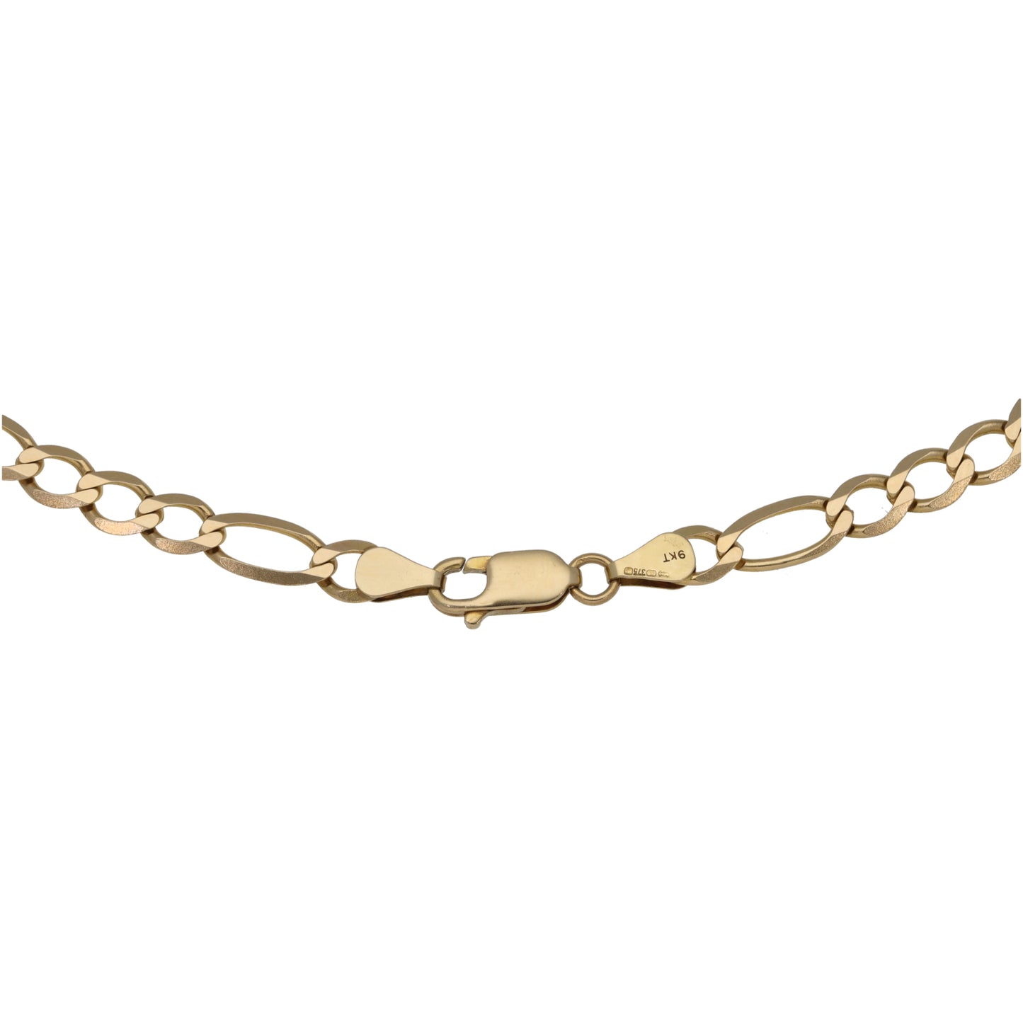 9ct Gold Figaro Chain 18"