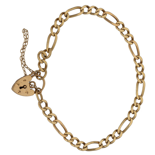 9ct Gold Figaro Bracelet