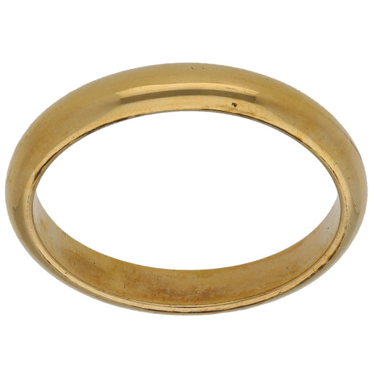 9ct Gold Plain Wedding Ring Size N