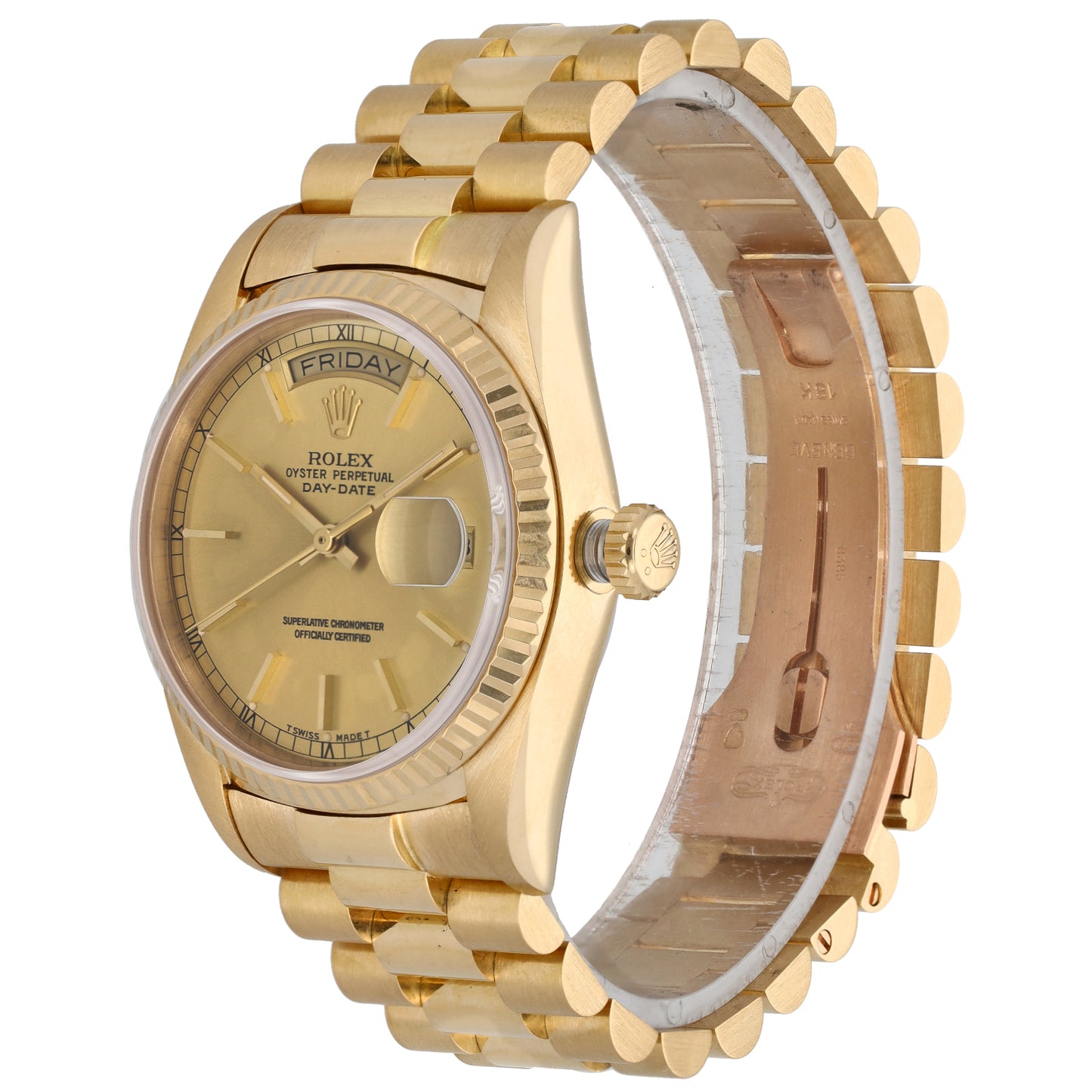 Rolex Day-Date 18038 36mm Gold Watch