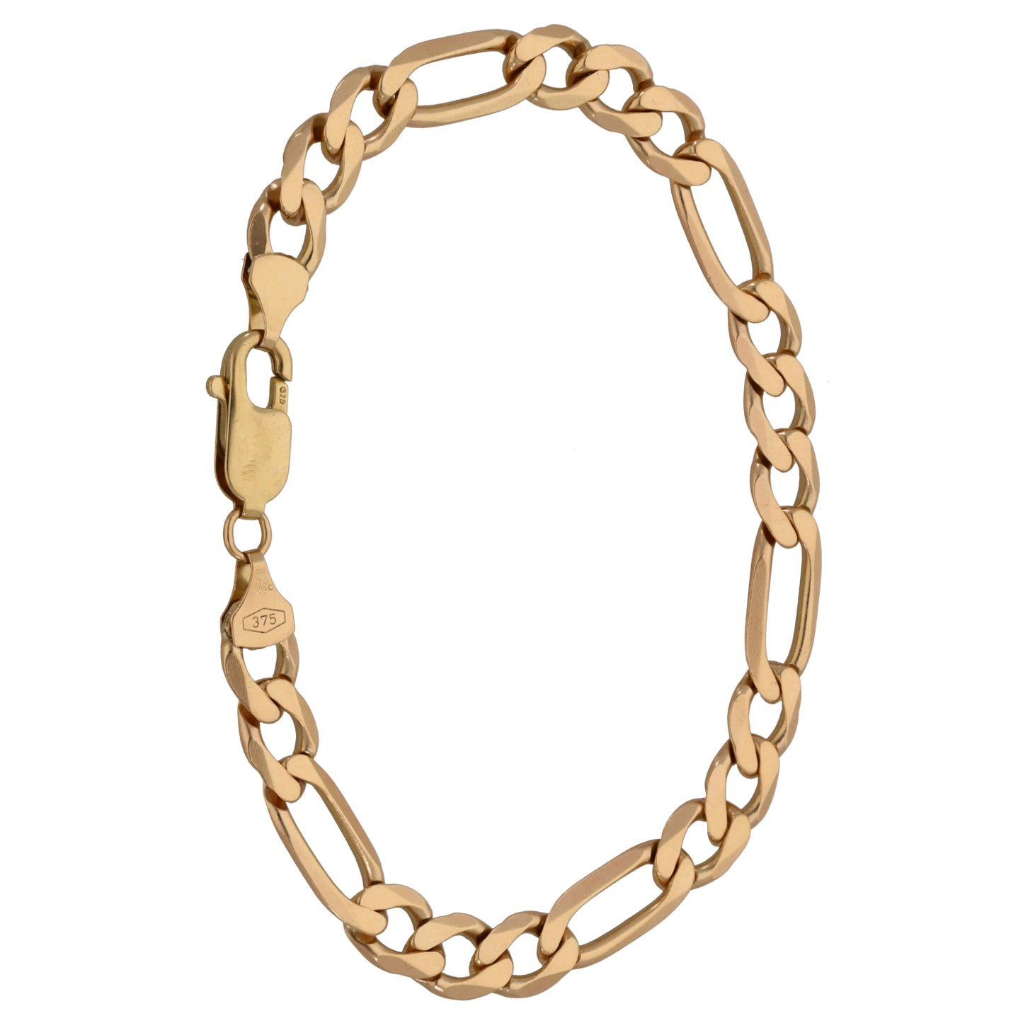 9ct Gold Figaro Bracelet
