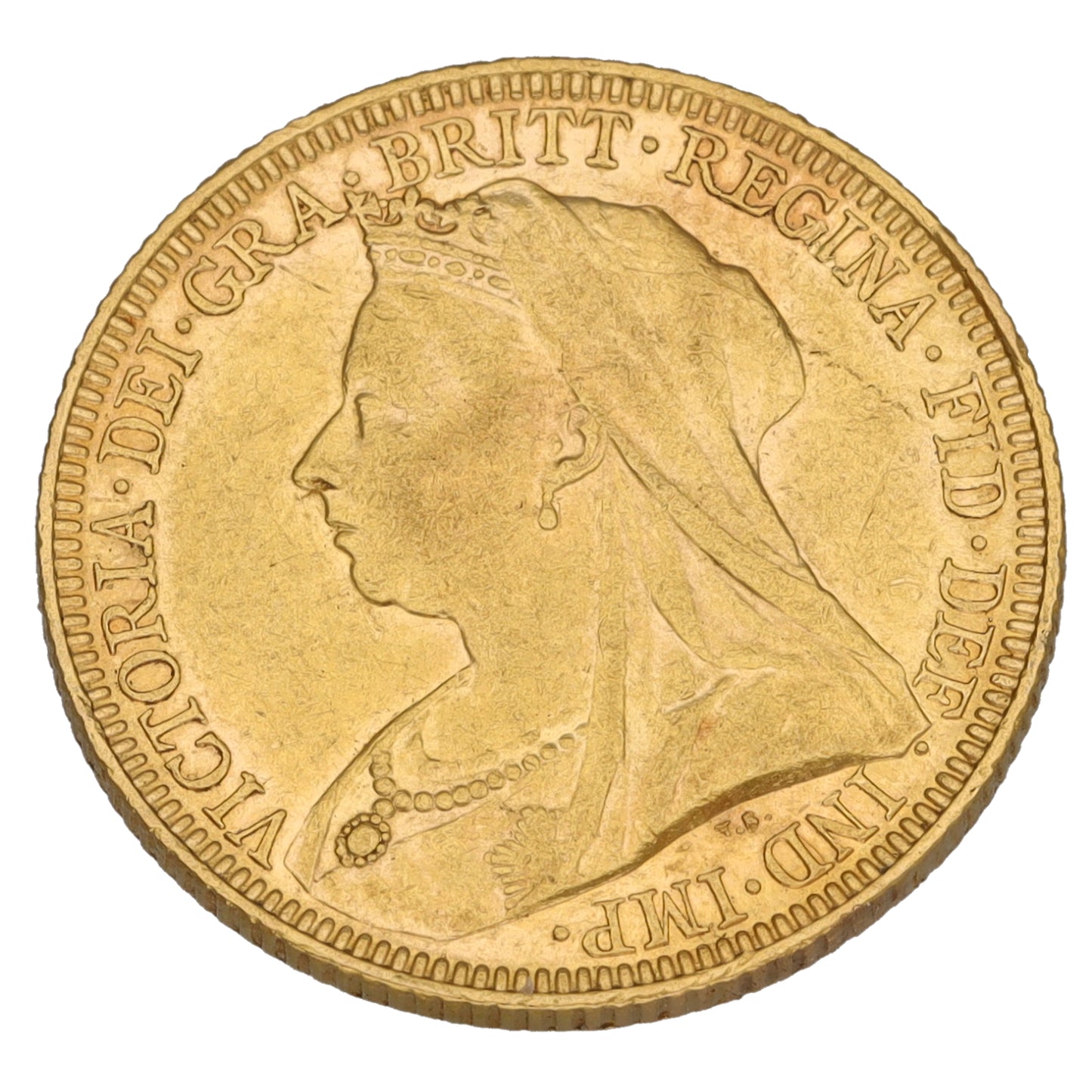 22ct Gold Queen Victoria Full Sovereign Coin 1893