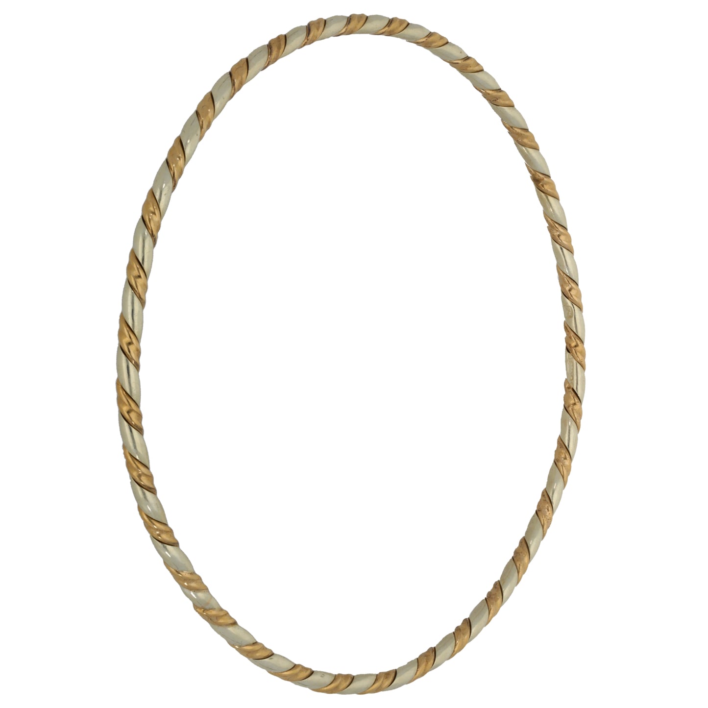 9ct Bi-Colour Gold Bangle