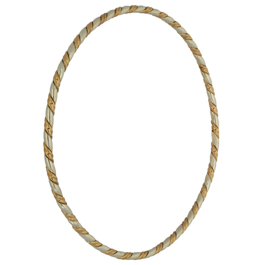 9ct Bi-Colour Gold Bangle