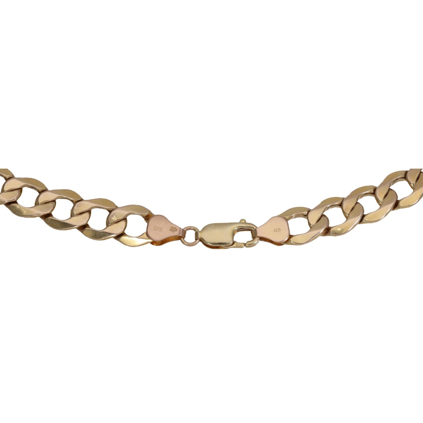 9ct Gold Curb Chain 18"