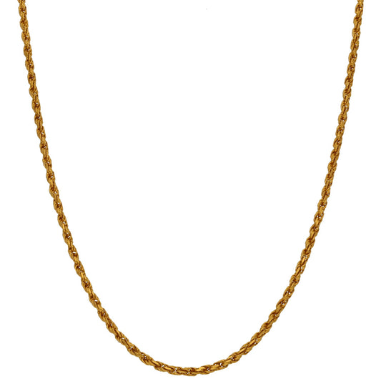22ct Gold Rope Chain 16"