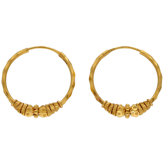 22ct Gold Hoop Earrings