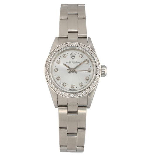 Rolex Oyster Perpetual 67180 24mm Stainless Steel Watch