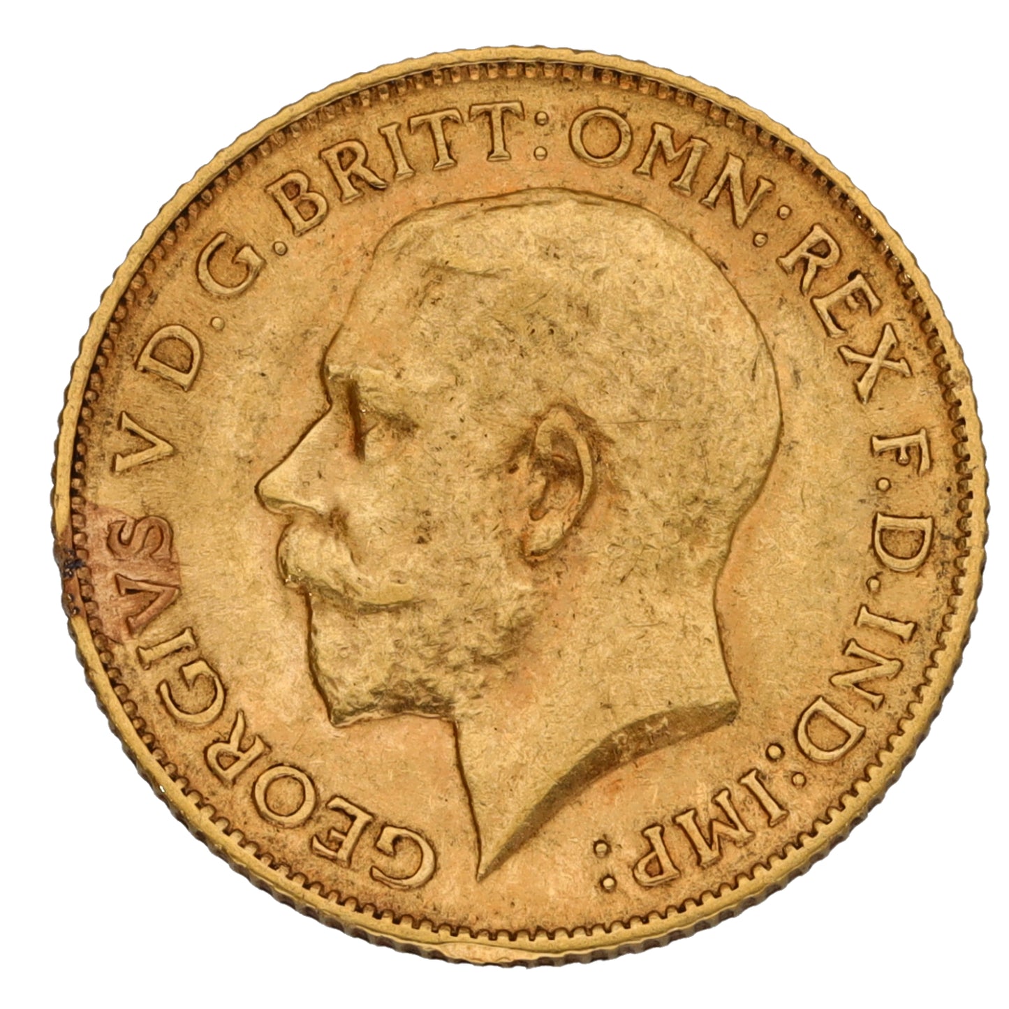 22ct Gold King George V Half Sovereign Coin 1912